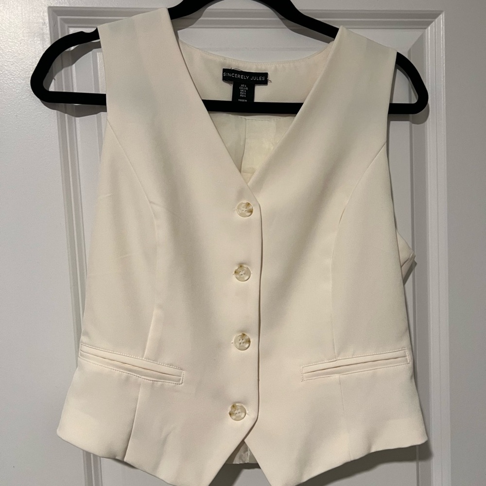 Sincerely Jules Cream Button Down Shirt